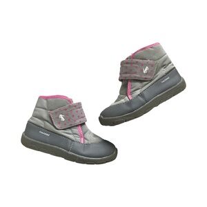 See Kai Run Gray and Pink Kids Rain & Snow Boots